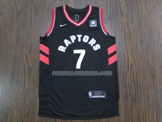 Maillot Basket Authentique Toronto Raptors Lowry 2017-18 7 Noir
